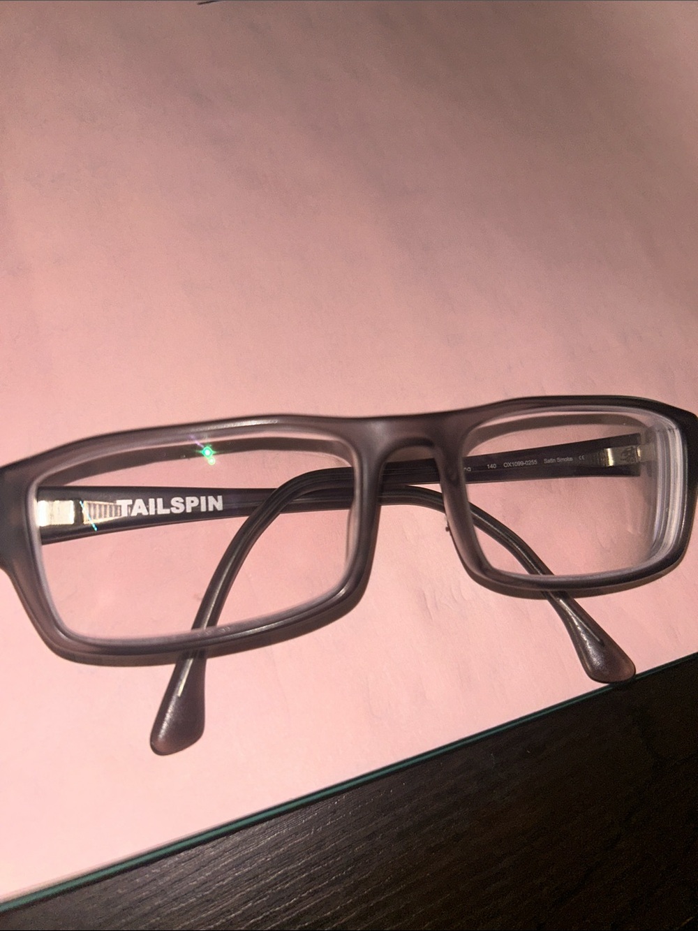 Oakley Tailspin Men's Matte Gray Rectangle Glasses